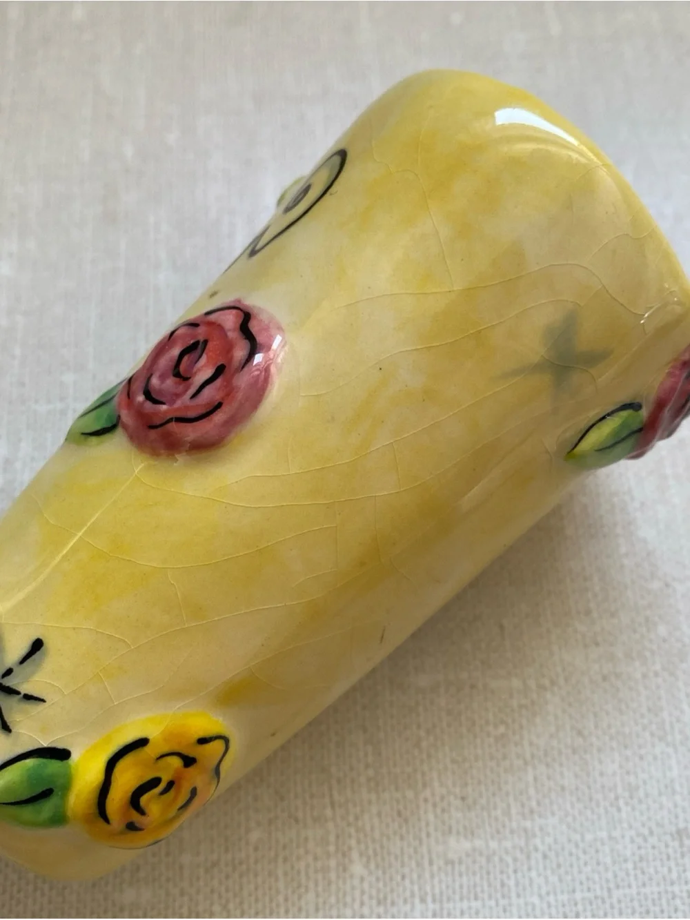 Julia Junkin Hand Painted Ceramic Vase Blossom Mini Bud Vase